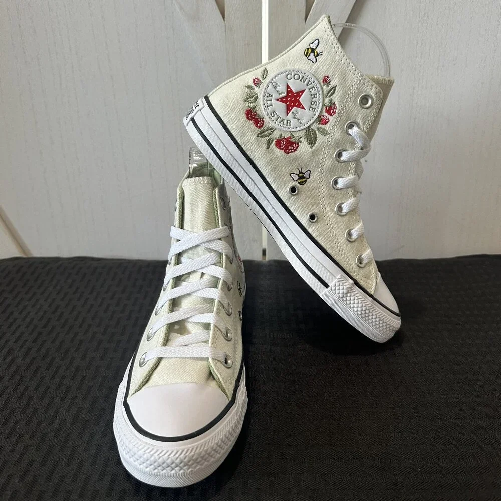 Limited Edition Converse Chuck Taylor All Star Hi Berry Buzz Sneakers - Picture 4 of 12